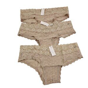 Undie Couture By Lauren Copeland Women’s Lace Hipster Panties Set of 3 - SM/MD